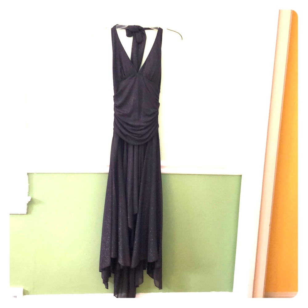 Grey glitter cocktail dress